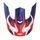 Helmet peak SHOT SPEED BEAST A05-21OB-C01-P01 blue / red pearly