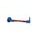 Lever guard ACCOSSATO DE001 with red hose and joint right, aluminium