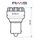 Žarnica RMS 246510510 12V 12 Led, BA15S S25 moder