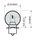 Lamp RMS 246510432 12V 20W, P26S bela