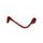 Lever guard ACCOSSATO DE002 with red hose and joint left, aluminium