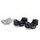 Risers PUIG 22358N črna height 20mm, d 39mm