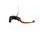 Brake lever folding ACCOSSATO LV022 with integrated adjuster for Nissin radial master cylinder oranžna