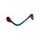 Lever guard ACCOSSATO DE001 with blue hose and joint right, aluminium