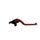 Ročica zavore ACCOSSATO EDF044 fixed CNC-worked aluminium, red