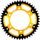Rear sprocket SUPERSPROX STEALTH RST-498:46-GLD zlata 46T, 525