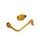 Lever guard in aluminium + left end ACCOSSATO DE004 with gold hose and joint right