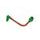 Lever guard ACCOSSATO DE002 with orange hose and joint left, aluminium