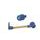 Lever guard in aluminium + right end ACCOSSATO DE005 with gold hose and joint levi