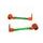 Lever guard ACCOSSATO DE003 with green hose and joint right + left, aluminium