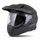 Motocross Helmet CASSIDA ROAD RUNNER DUAL black matt/ dark grey/ black matt peak XL