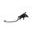 Adjustable folding lever ACCOSSATO LV015 in aluminium for original clutch master cylinders srebrna