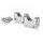 Risers PUIG 22116P srebrna height 30mm, d 29mm