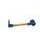 Lever guard ACCOSSATO DE002 with gold hose and joint left, aluminium