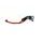 Adjustable folding lever ACCOSSATO LV010 in aluminium for original clutch master cylinders oranžna