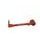 Lever guard ACCOSSATO DE002 with orange hose and joint left, aluminium