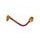 Lever guard ACCOSSATO DE002 with red hose and joint left, aluminium