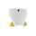 Number plate POLISPORT 8666500006 White bd/Green DB