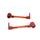 Lever guard ACCOSSATO DE003 with orange hose and joint right + left, aluminium