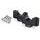 Risers PUIG 22530N črna height 30mm, d 29mm