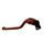 Clutch Lever ACCOSSATO ESS650 fixed CNC-worked aluminium, orange