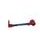 Lever guard ACCOSSATO DE002 with blue hose and joint left, aluminium