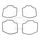 Float bowl gasket TOURMAX 4 pieces
