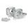 Risers PUIG PULLBACK 21882P srebrna height 20mm, d 32mm, back 16mm