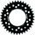 Rear sprocket SUPERSPROX STEALTH RST-745:38-BLK črna 38T, 525
