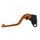 Clutch Lever ACCOSSATO ESK828 fixed CNC-worked aluminium, orange