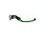 Adjustable folding lever ACCOSSATO LV011 in aluminium for original brake master cylinders zelena