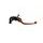 Adjustable folding lever ACCOSSATO LV020 in aluminium for Nissin radial brake master cylinder oranžna