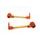 Lever guard ACCOSSATO DE003 with gold hose and joint right + left, aluminium