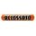 Spongy buffer ACCOSSATO SH5A for handlebars with diameter 22 mm oranžna