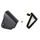 Leather saddlebag CUSTOMACCES BARCELONA APS007N črna left, with universal support