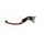Adjustable folding lever ACCOSSATO LV008 in aluminium for original clutch master cylinders rdeč