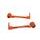 Lever guard ACCOSSATO DE003 with orange hose and joint right + left, aluminium