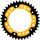 Rear sprocket SUPERSPROX STEALTH RST-1800:39-GLD zlata 39T, 530