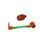 Lever guard in aluminium + right end ACCOSSATO DE005 with green hose and joint levi