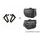 Leather saddlebag CUSTOMACCES SANT LOUIS APS002N črna pair, with universal support