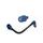 Lever guard in aluminium + left end ACCOSSATO DE004 with black hose and joint right