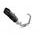 Celoten izpušni sistem 1x1 MIVV GP Y.030.LXBC Black with carbon cap