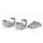 Risers PUIG 22100P srebrna height 20mm, d 29mm