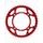 Rear ALU sprocket SUPERSPROX RAL-209:54-RED rdeč 54T, 420