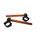 Pair of raised clip-on ACCOSSATO CP004 +10 mm 10 degrees inclination, orange