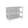 Under table trolleys with 3 shelves LV8 EQC3RS.1105.G L.1200 zelena