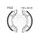 Brake shoe set EBC Y522 Vzmeti niso priložene