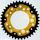 Rear sprocket SUPERSPROX STEALTH RST-744:39-GLD zlata 39T, 525
