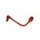 Lever guard ACCOSSATO DE002 with orange hose and joint left, aluminium