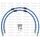 RACE Front brake hose kit Venhill POWERHOSEPLUS YAM-9006FB-SB (2 cevi v kompletu) Solid blue hoses, black fittings